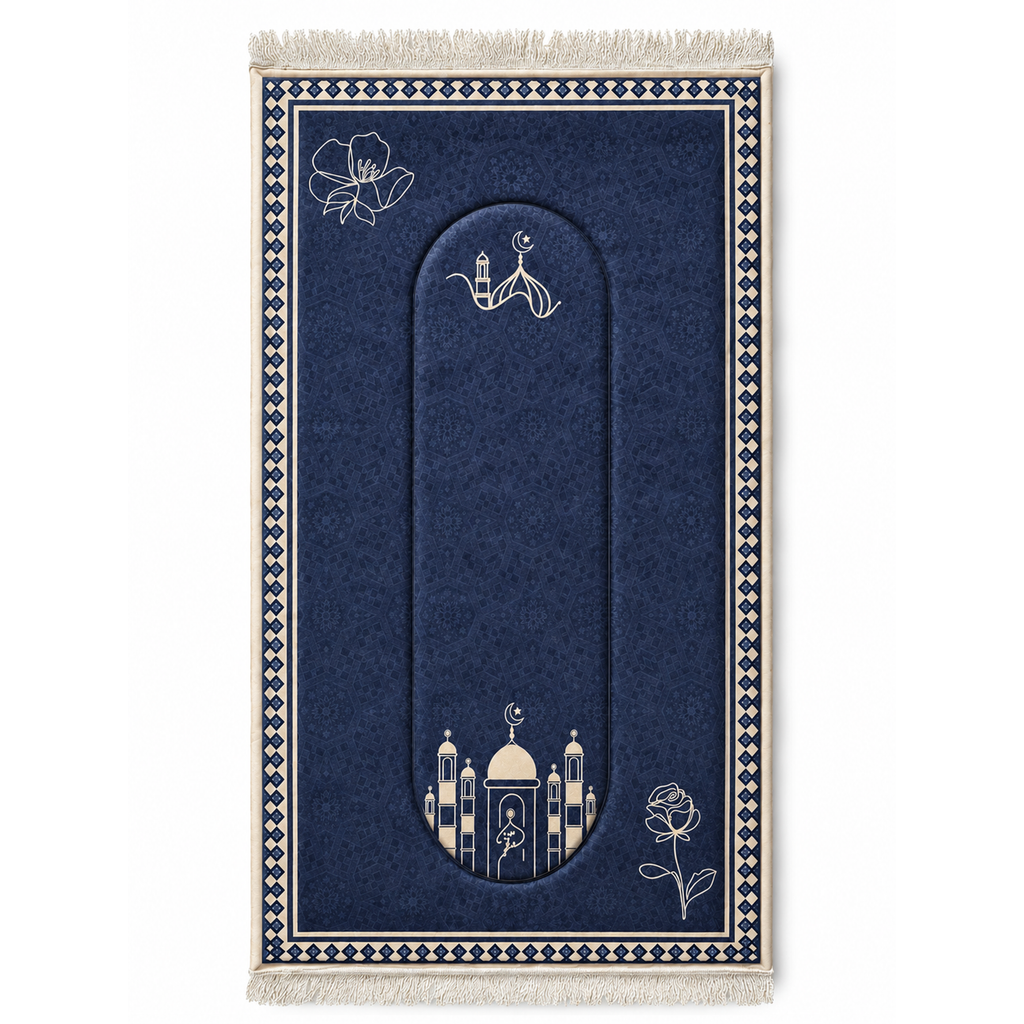Al-Sundus Blue Prayer Rug