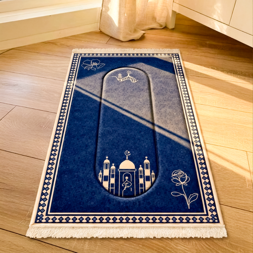 Al-Sundus Blue Prayer Rug