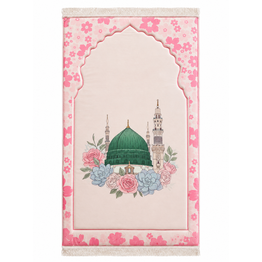 Padded Flower Prayer Rug