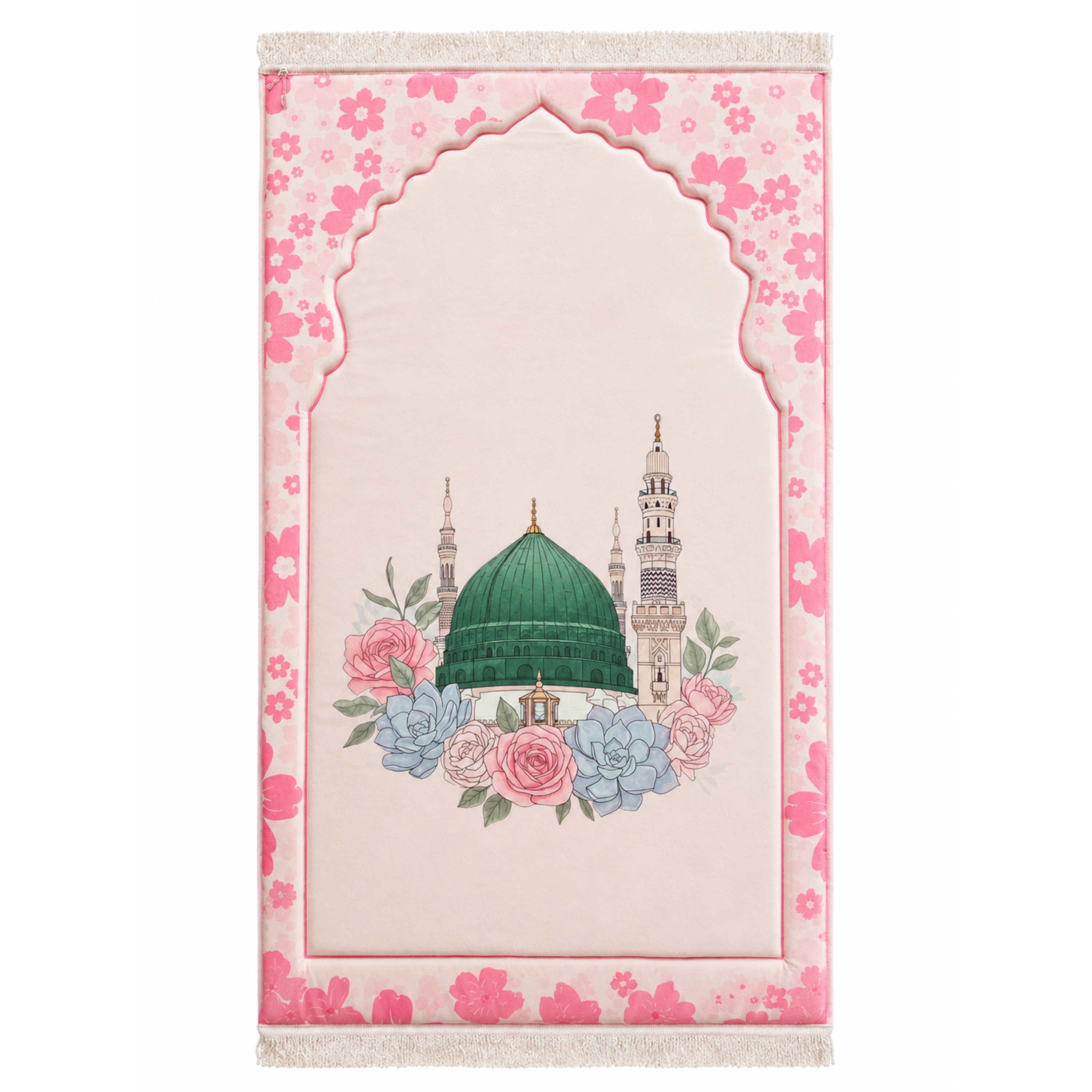 Padded Flower Prayer Rug